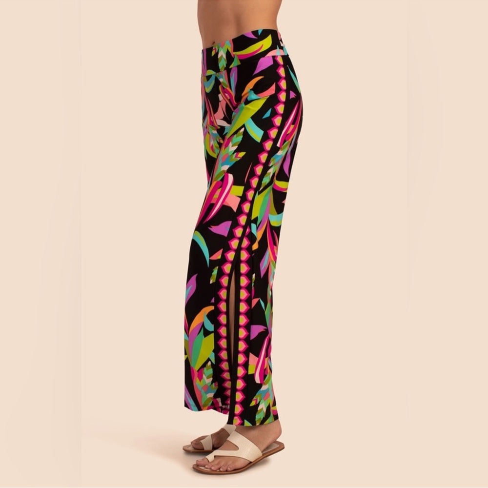 🎉LAST PIECE🎉TRINA TURK Birds Of Paradise‎ Cover-Up Pants - Picture 7 of 9